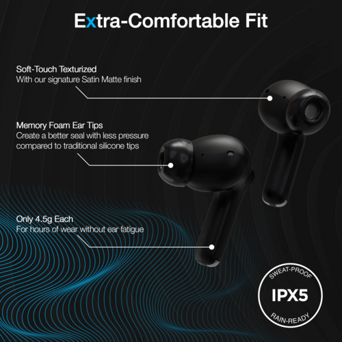 Naztech Xpods ANC Active Noise Cancelling True Wireless Earbuds with