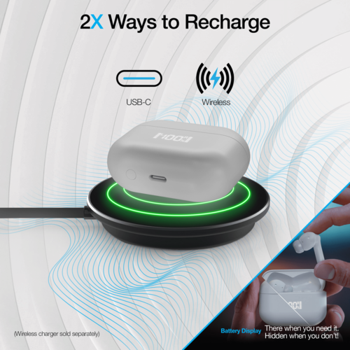 Naztech Xpods ANC Active Noise Cancelling True Wireless Earbuds with